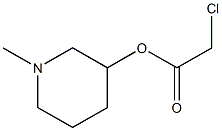 1-methylpiperidin-3-yl 2-chloroacetate Structure