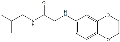 2-(2,3-dihydro-1,4-benzodioxin-6-ylamino)-N-(2-methylpropyl)acetamide Structure