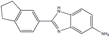 2-(2,3-dihydro-1H-inden-5-yl)-1H-1,3-benzodiazol-5-amine Structure