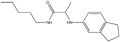 2-(2,3-dihydro-1H-inden-5-ylamino)-N-pentylpropanamide 구조식 이미지