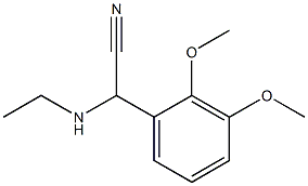 2-(2,3-dimethoxyphenyl)-2-(ethylamino)acetonitrile Structure