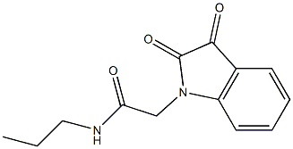 2-(2,3-dioxo-2,3-dihydro-1H-indol-1-yl)-N-propylacetamide Structure