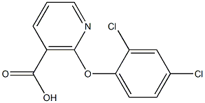 2-(2,4-dichlorophenoxy)nicotinic acid 구조식 이미지