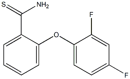 2-(2,4-difluorophenoxy)benzene-1-carbothioamide Structure