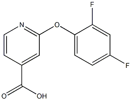 2-(2,4-difluorophenoxy)pyridine-4-carboxylic acid 구조식 이미지