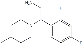 2-(2,4-difluorophenyl)-2-(4-methylpiperidin-1-yl)ethanamine 구조식 이미지