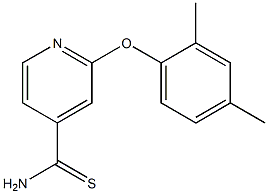 2-(2,4-dimethylphenoxy)pyridine-4-carbothioamide Structure