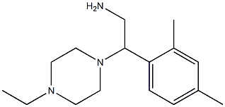 2-(2,4-dimethylphenyl)-2-(4-ethylpiperazin-1-yl)ethanamine Structure