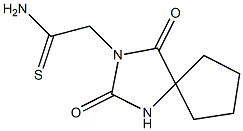 2-(2,4-dioxo-1,3-diazaspiro[4.4]non-3-yl)ethanethioamide Structure