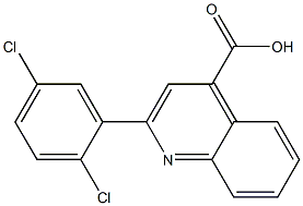 2-(2,5-dichlorophenyl)quinoline-4-carboxylic acid 구조식 이미지