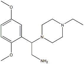2-(2,5-dimethoxyphenyl)-2-(4-ethylpiperazin-1-yl)ethanamine Structure