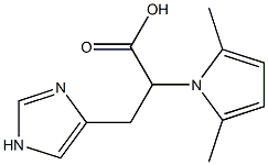 2-(2,5-dimethyl-1H-pyrrol-1-yl)-3-(1H-imidazol-4-yl)propanoic acid Structure