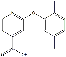 2-(2,5-dimethylphenoxy)pyridine-4-carboxylic acid Structure