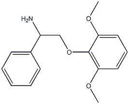 2-(2,6-dimethoxyphenoxy)-1-phenylethanamine 구조식 이미지