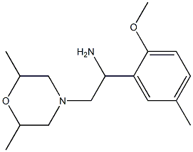 2-(2,6-dimethylmorpholin-4-yl)-1-(2-methoxy-5-methylphenyl)ethanamine Structure