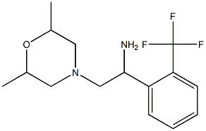 2-(2,6-dimethylmorpholin-4-yl)-1-[2-(trifluoromethyl)phenyl]ethan-1-amine Structure