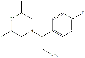 2-(2,6-dimethylmorpholin-4-yl)-2-(4-fluorophenyl)ethanamine 구조식 이미지