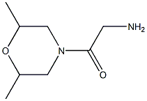 2-(2,6-dimethylmorpholin-4-yl)-2-oxoethanamine 구조식 이미지