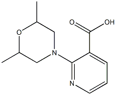 2-(2,6-dimethylmorpholin-4-yl)pyridine-3-carboxylic acid 구조식 이미지