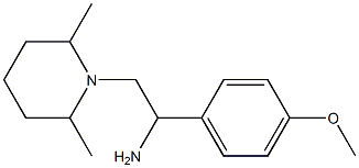 2-(2,6-dimethylpiperidin-1-yl)-1-(4-methoxyphenyl)ethanamine Structure