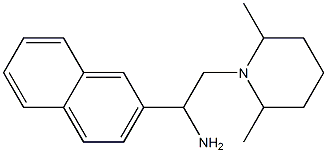 2-(2,6-dimethylpiperidin-1-yl)-1-(naphthalen-2-yl)ethan-1-amine 구조식 이미지