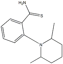 2-(2,6-dimethylpiperidin-1-yl)benzene-1-carbothioamide 구조식 이미지