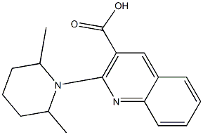 2-(2,6-dimethylpiperidin-1-yl)quinoline-3-carboxylic acid Structure