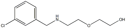 2-(2-{[(3-chlorophenyl)methyl]amino}ethoxy)ethan-1-ol 구조식 이미지