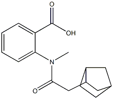 2-(2-{bicyclo[2.2.1]heptan-2-yl}-N-methylacetamido)benzoic acid Structure