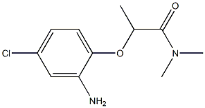 2-(2-amino-4-chlorophenoxy)-N,N-dimethylpropanamide 구조식 이미지