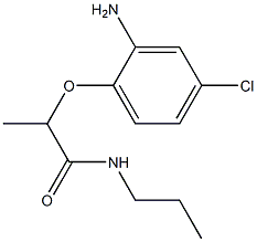 2-(2-amino-4-chlorophenoxy)-N-propylpropanamide 구조식 이미지