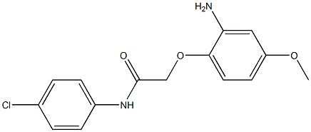 2-(2-amino-4-methoxyphenoxy)-N-(4-chlorophenyl)acetamide Structure