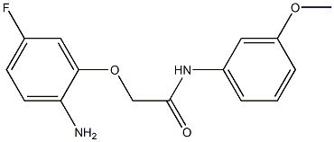 2-(2-amino-5-fluorophenoxy)-N-(3-methoxyphenyl)acetamide 구조식 이미지