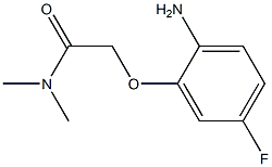 2-(2-amino-5-fluorophenoxy)-N,N-dimethylacetamide 구조식 이미지