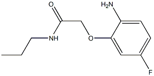 2-(2-amino-5-fluorophenoxy)-N-propylacetamide Structure