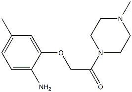 2-(2-amino-5-methylphenoxy)-1-(4-methylpiperazin-1-yl)ethan-1-one Structure