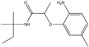 2-(2-amino-5-methylphenoxy)-N-(2-methylbutan-2-yl)propanamide 구조식 이미지