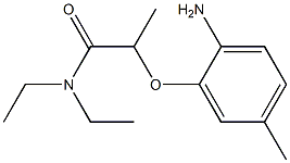 2-(2-amino-5-methylphenoxy)-N,N-diethylpropanamide 구조식 이미지