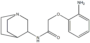 2-(2-aminophenoxy)-N-1-azabicyclo[2.2.2]oct-3-ylacetamide Structure