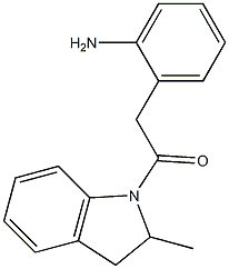 2-(2-aminophenyl)-1-(2-methyl-2,3-dihydro-1H-indol-1-yl)ethan-1-one Structure