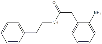 2-(2-aminophenyl)-N-(2-phenylethyl)acetamide 구조식 이미지