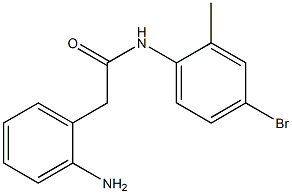 2-(2-aminophenyl)-N-(4-bromo-2-methylphenyl)acetamide Structure