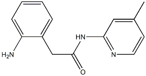 2-(2-aminophenyl)-N-(4-methylpyridin-2-yl)acetamide 구조식 이미지