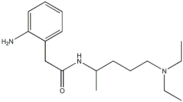 2-(2-aminophenyl)-N-[5-(diethylamino)pentan-2-yl]acetamide 구조식 이미지