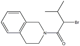 2-(2-bromo-3-methylbutanoyl)-1,2,3,4-tetrahydroisoquinoline 구조식 이미지