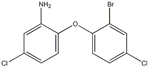 2-(2-bromo-4-chlorophenoxy)-5-chloroaniline 구조식 이미지