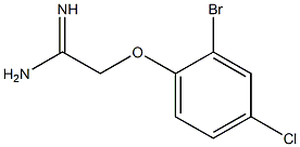 2-(2-bromo-4-chlorophenoxy)ethanimidamide Structure