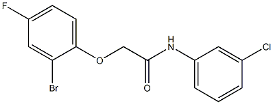 2-(2-bromo-4-fluorophenoxy)-N-(3-chlorophenyl)acetamide Structure