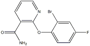 2-(2-bromo-4-fluorophenoxy)nicotinamide Structure