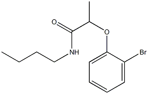 2-(2-bromophenoxy)-N-butylpropanamide 구조식 이미지